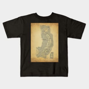 Old Map - Vintage - Japan Kids T-Shirt